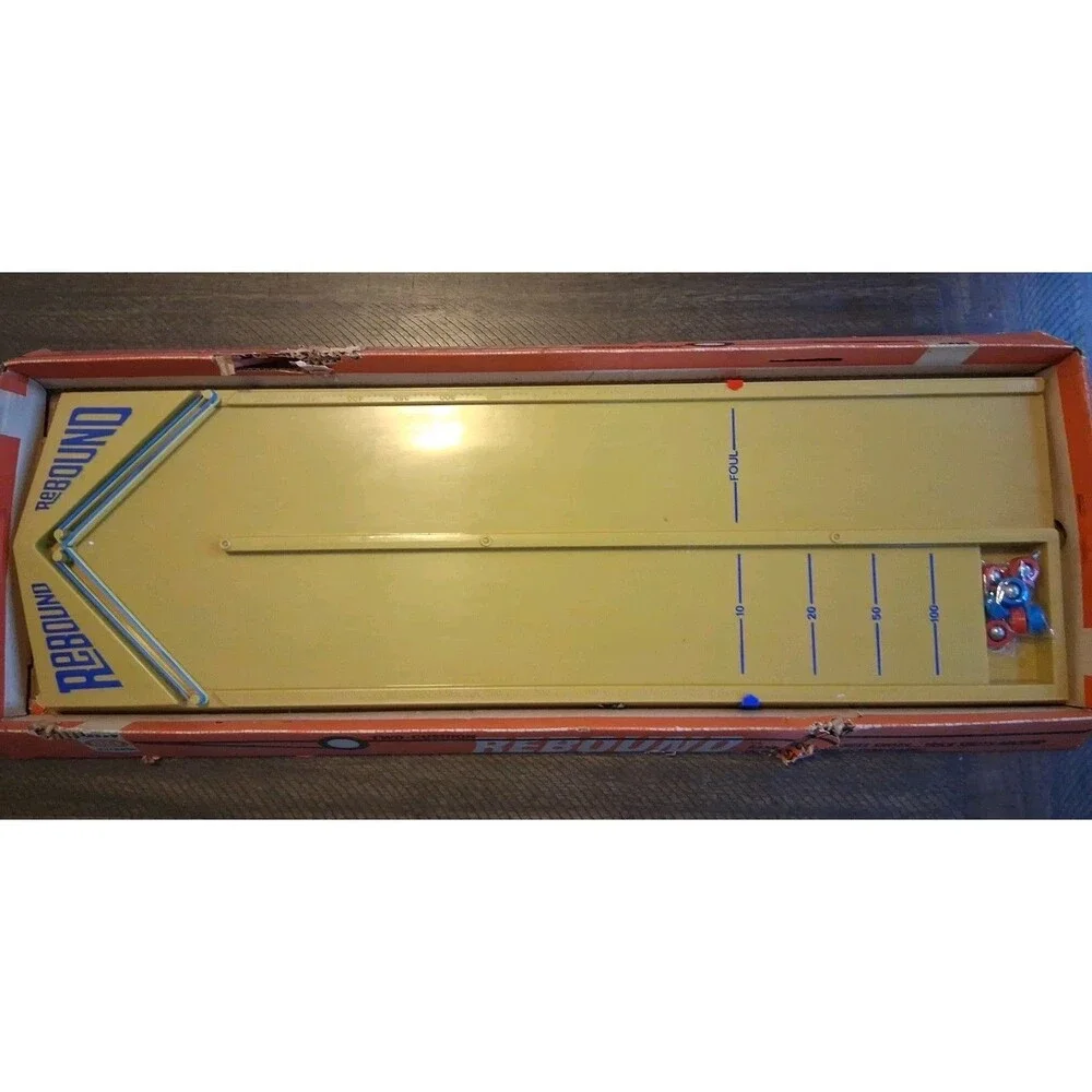 1971 IDEAL TWO-CUSHION REBOUND Game In Original Box 8 Rollers No Instructions
